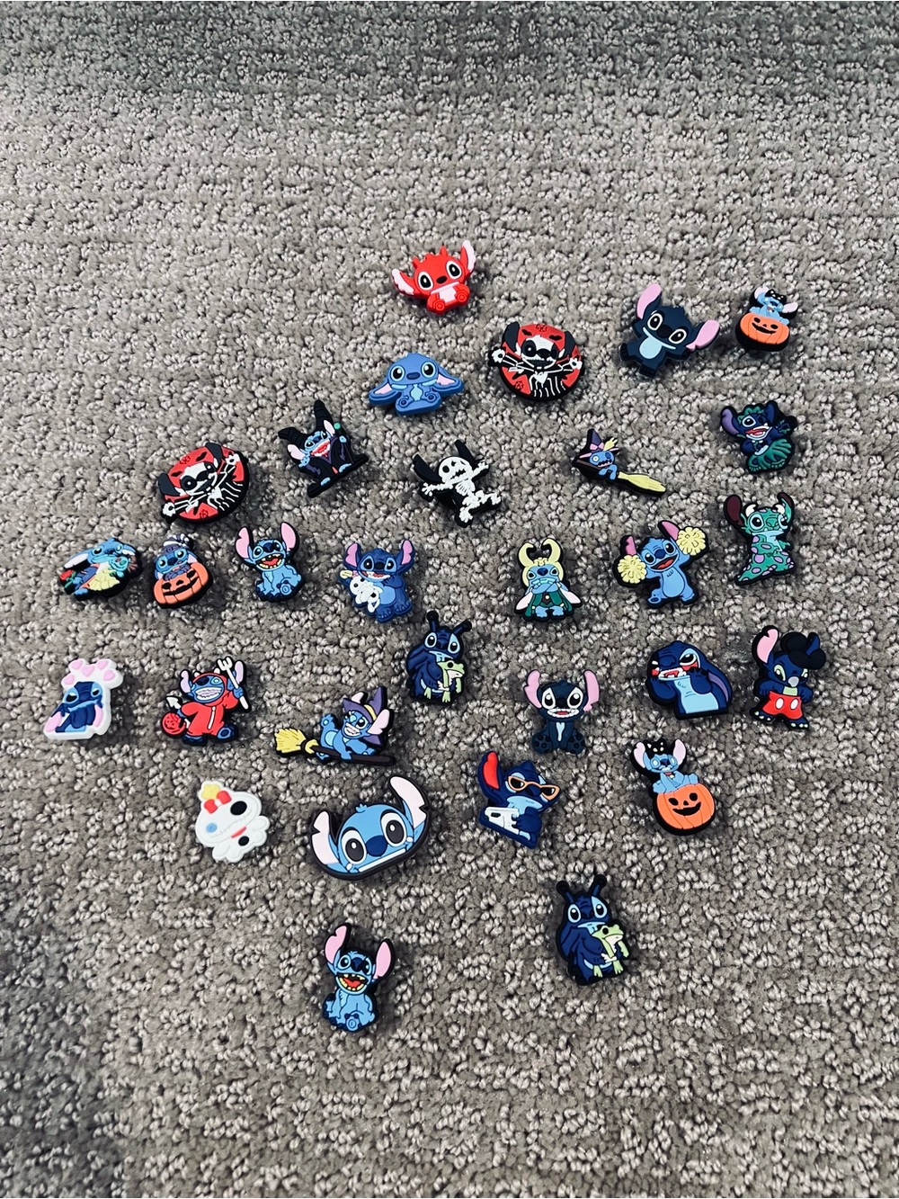 Stitch Character croc Charms - Lot of 30